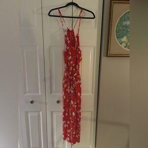 Meave Anthropologie Women's Sz 2P Andros Floral Flower Printed Jumpsuit - NWT